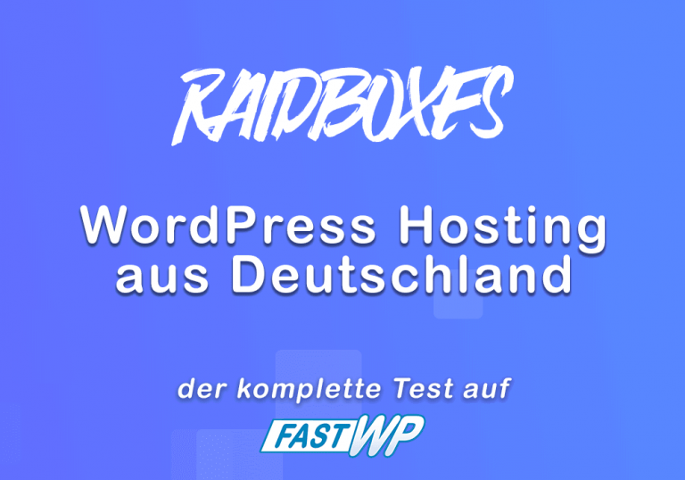 Raidboxes WordPress Hosting