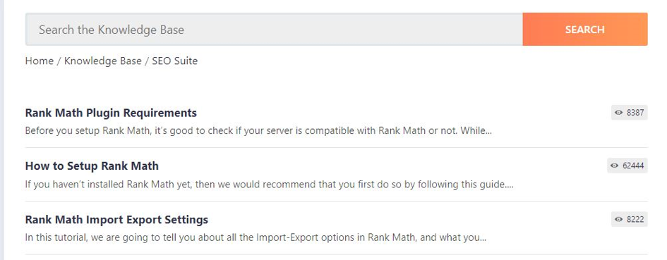 rank math sopport forum