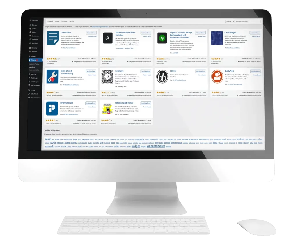 wordpress plugin entwicklung screen