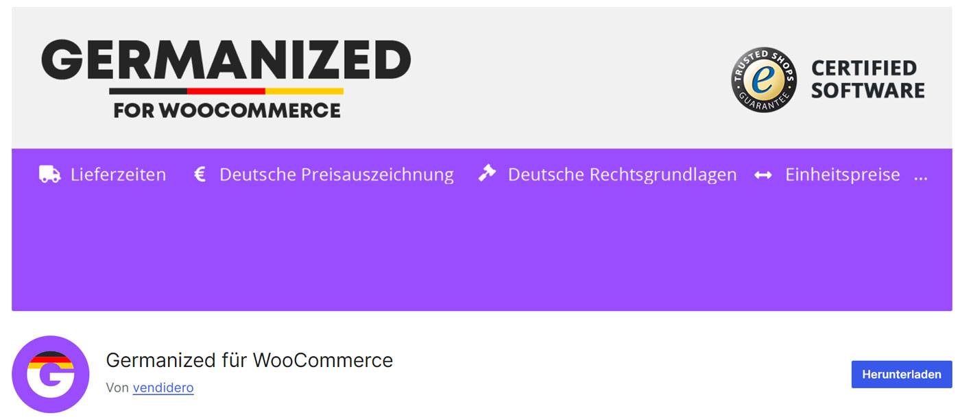 Die 15 besten Plugins für WooCommerce 6 germanized