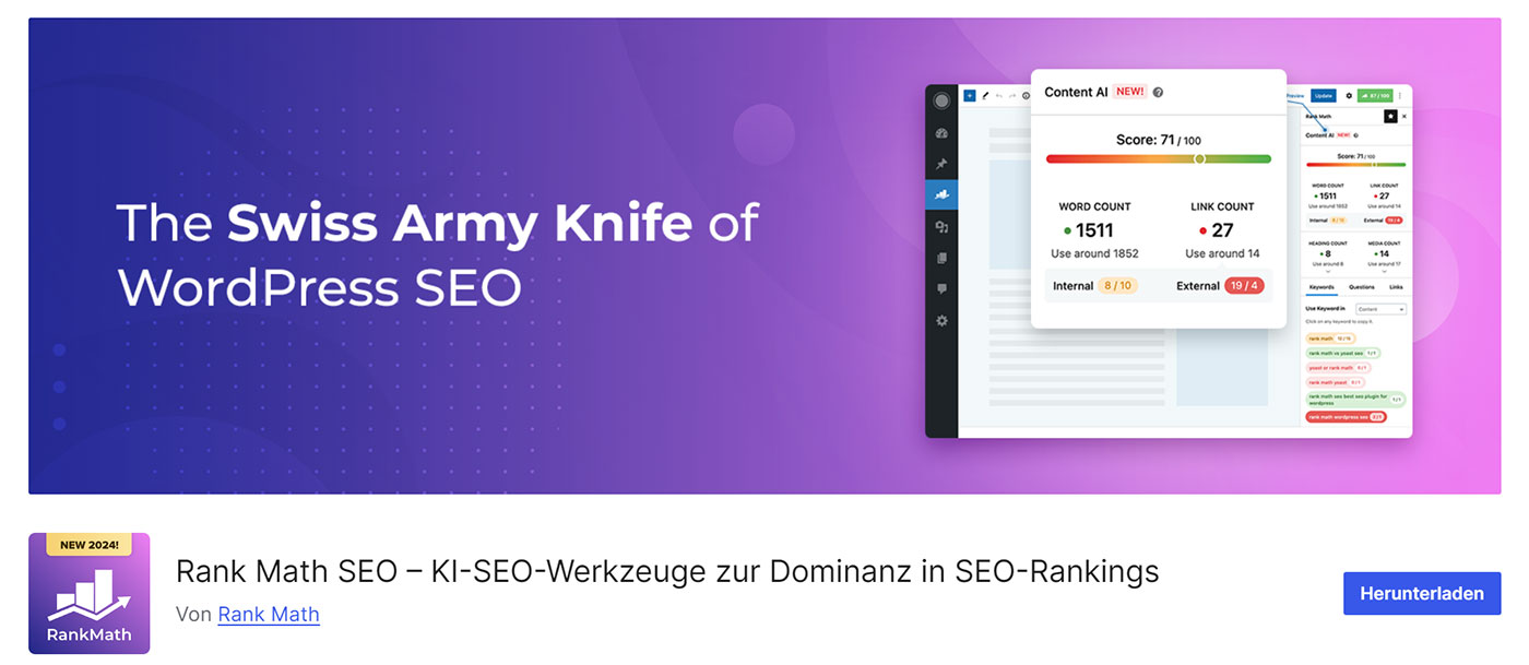 Die 15 besten Plugins für WooCommerce 1 rankmath