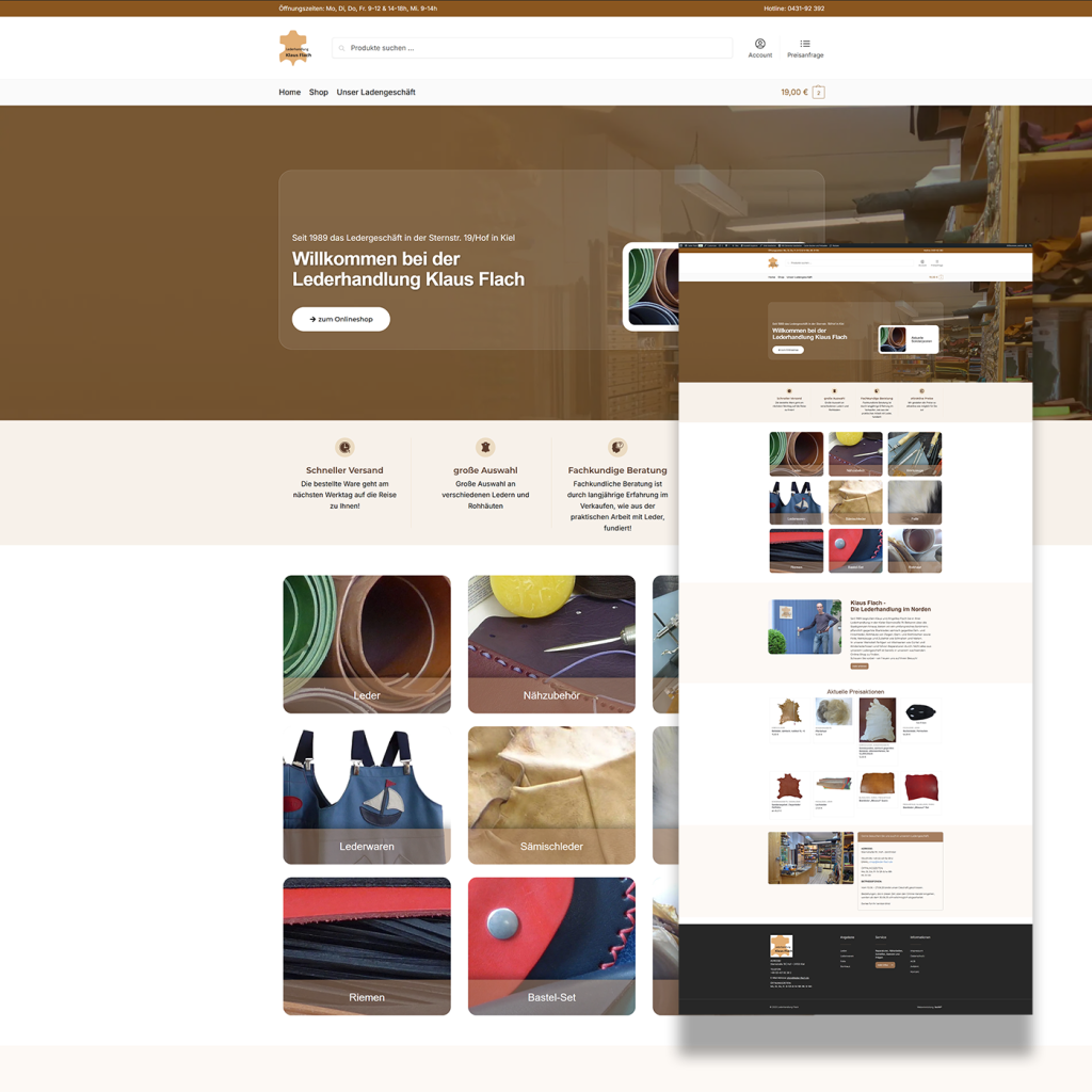 leder flach referenz