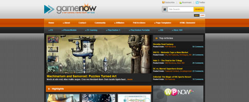 GameNow WordPress Gaming Theme